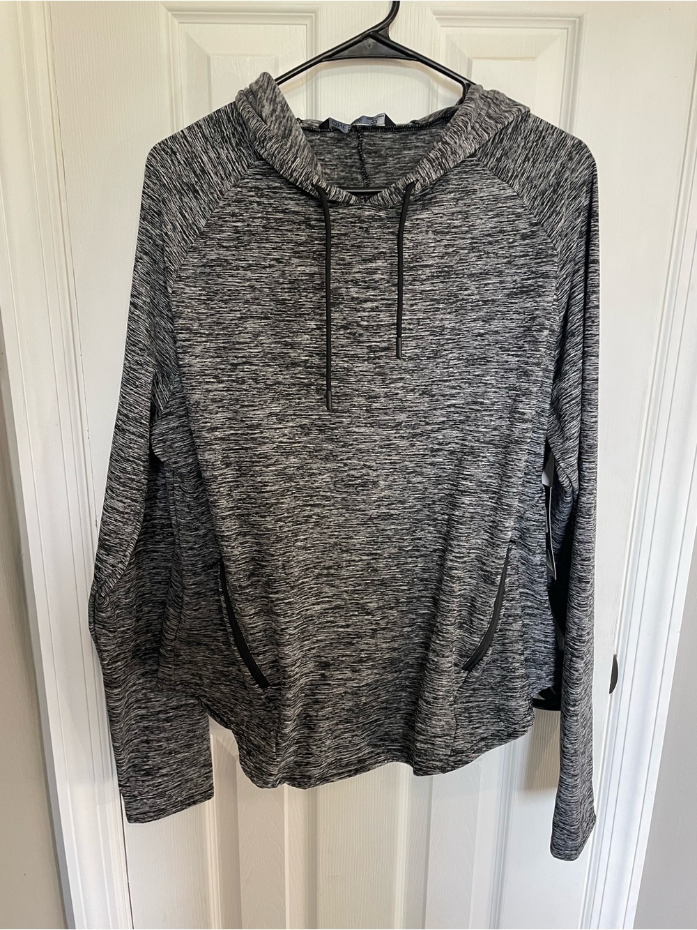 one 5 one Black & Gray Hoodie with zipper pockets
